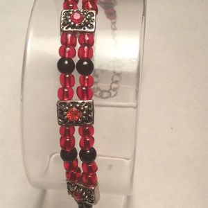 Red and black bracelet